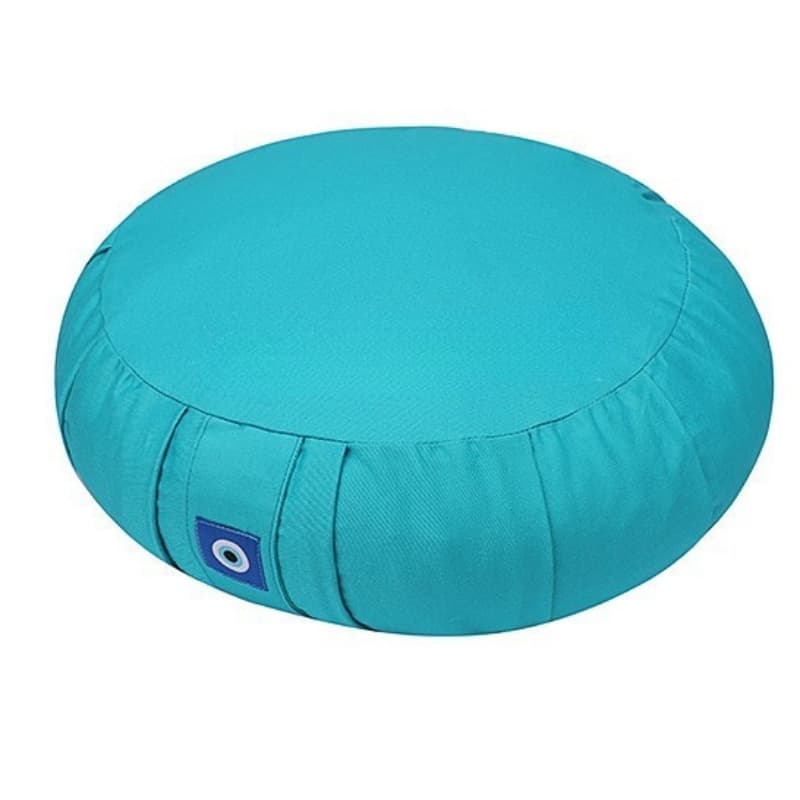 Buckwheat Zafu Meditation Cushion in Sky Blue