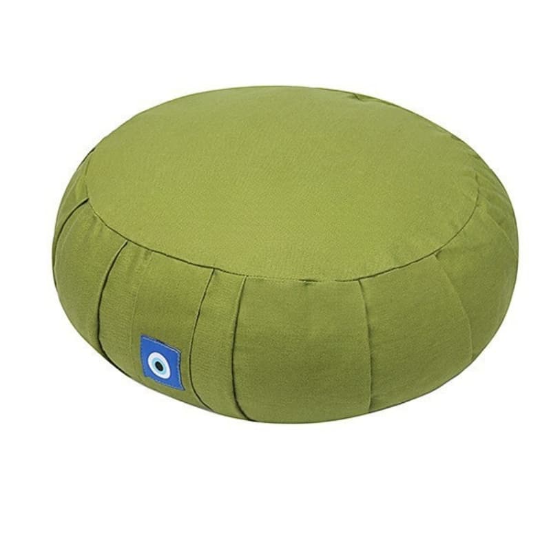 Buckwheat Zafu Meditation Cushion in Green